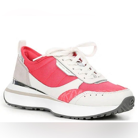 Michael Kors Flynn Trainer Lace Up Sneakers Size 9 - Picture 1 of 8